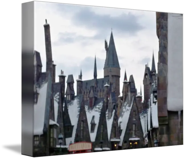  Hogsmeade Village And Hogwarts Castle By Kirby Fortin Universal Orlando Png Hogwarts Castle Png