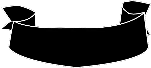  Png Free Black Scroll Black Banner Vector Png Scroll Banner Png