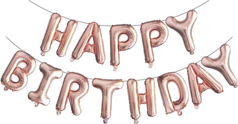  Us 071 24 Offfeliz Cumpleanos Russian Happy Birthday Letters Alphabe Rose Gold Foil Balloons Kids Toy Party Air Globos Calligraphy Png Feliz Cumpleaños Png