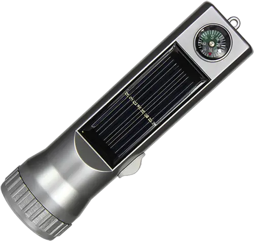  Fr02 Solar Handy Flashlight U0026 Compass Solar Powered Flashlight Png Flashlight Png