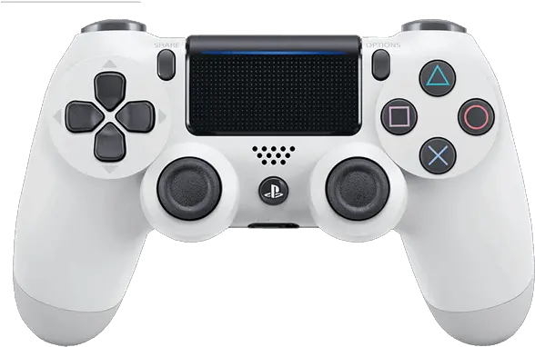  New Playstation 4 Dualshock Wireless Controller White Controller Ps4 Png Playstation Logo Black And White