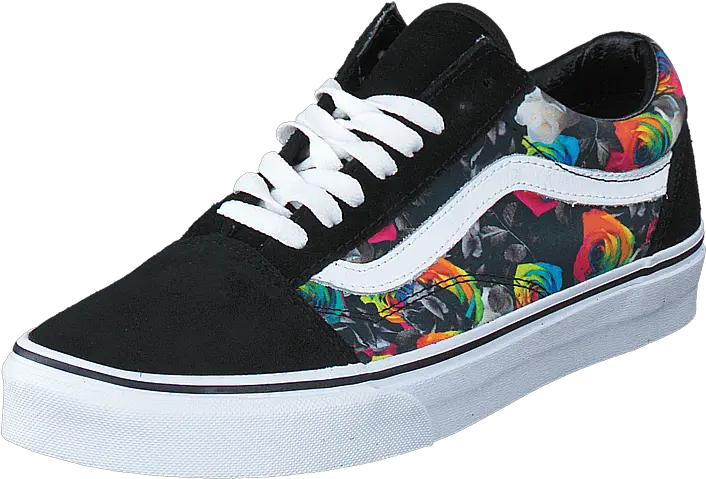  Codepen Vans Rainbow Floral Old Skool Png Vans Shoes Logo