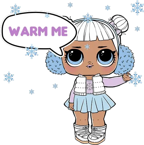  Lol Surprise Telegram Sticker 011 Bebe Pensamientos Lol Surprise Snow Angel Png Lol Doll Png