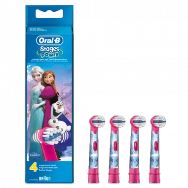  Oral B Stages Power Toothbrush Heads X 4 Disney Mickey Elsa Oral B Toothbrush Png Mickey Mouse Head Png