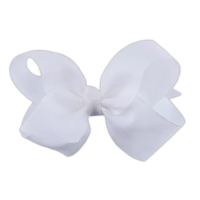  Grosgrain Ribbon Hair Bow Large White Hair Bow Png Hair Bow Png