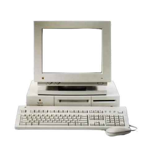  Download Transparent Computer And Macintosh Quadra Png Old Computer Png