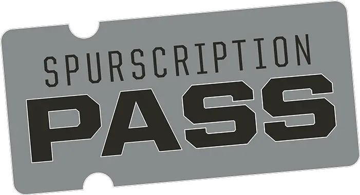  Spurscription Pass Horizontal Png San Antonio Spurs Logo Png