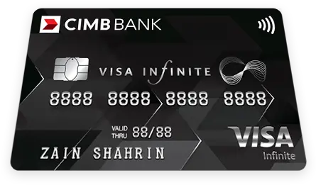  Cimb Visa Infinite Credit Card Electronics Png Infinite Png