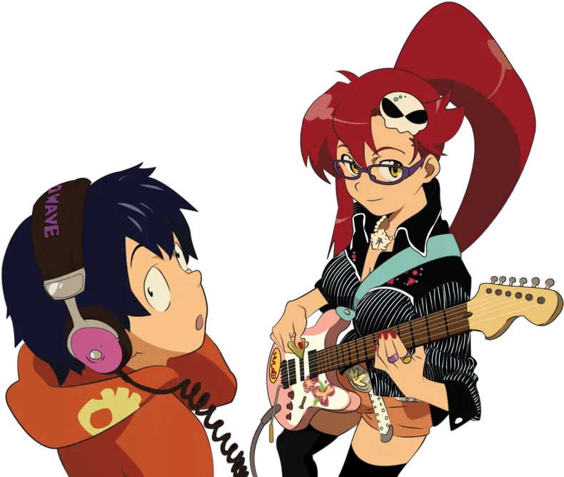  Yoko Littner And Simon Tengen Toppa Gurren Lagann Danbooru Tengen Toppa Gurren Lagann Ost Png Gurren Lagann Png