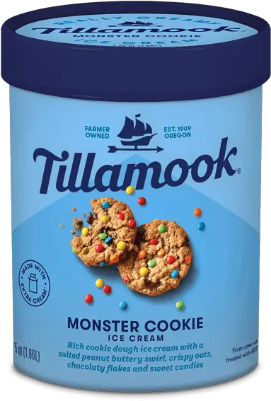  Monster Cookie Ice Cream Tillamook Tillamook Ice Cream Flavors Png Cookie Monster Png