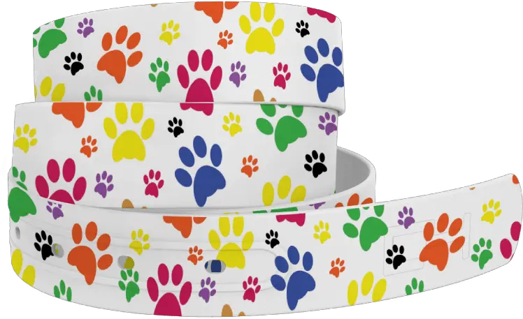  Paw Prints Belt C4 Dot Png Paw Prints Transparent