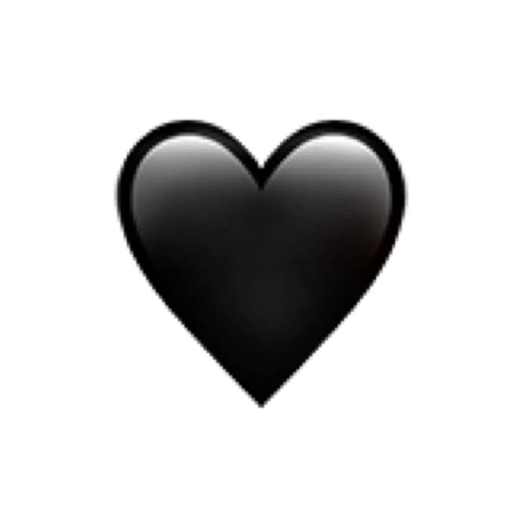  Black Heart Png Transparent Image Arts Black Heart Emoji Apple Emoji Hearts Transparent