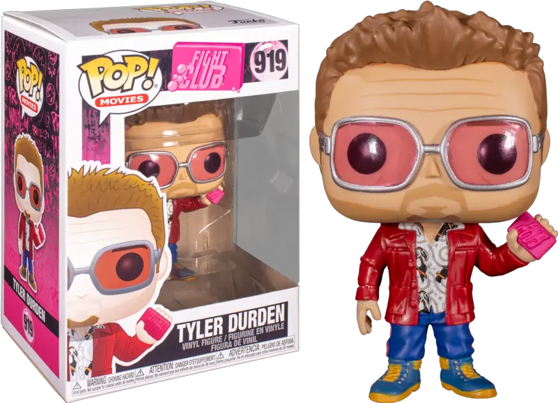  Tyler Durden Chase With Buddy Vinyl Figure Fight Club Funko Tyler Durden Funko Pop Png Fight Club Icon