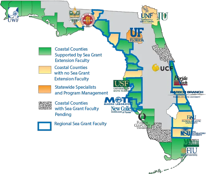  Florida Sea Grant Participating Florida Universities Png University Of Florida Png