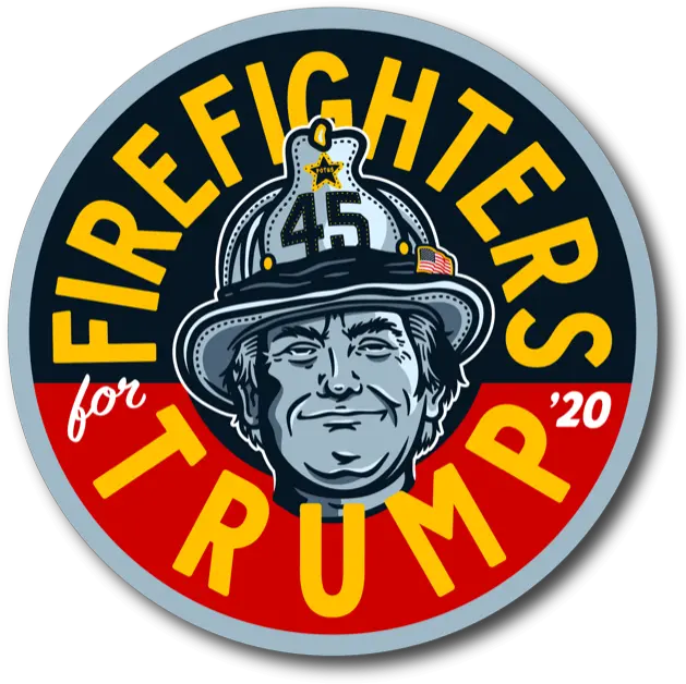  Firefighters For Trump 2020 Button Emblem Png Trump 2020 Png