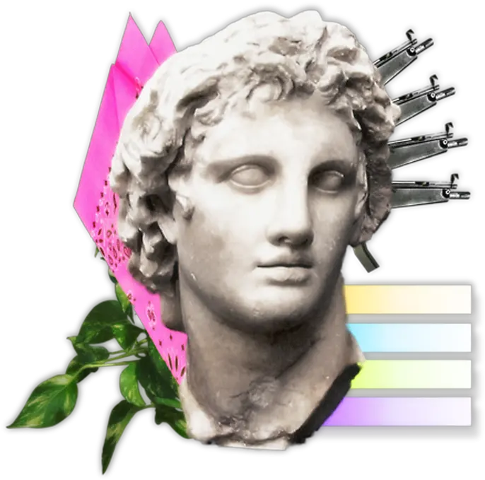  Pin Sculpture Alexander The Great Ancient Greece Png Vaporwave Statue Png