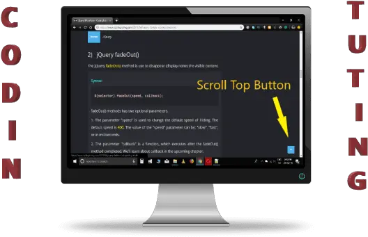  Create Scroll To Top Button Jquery Technology Applications Png Go To Top Icon