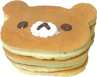  Food Pancake Bear Cutefood Foodsticker Rilakkuma Pancake Png Pancake Transparent