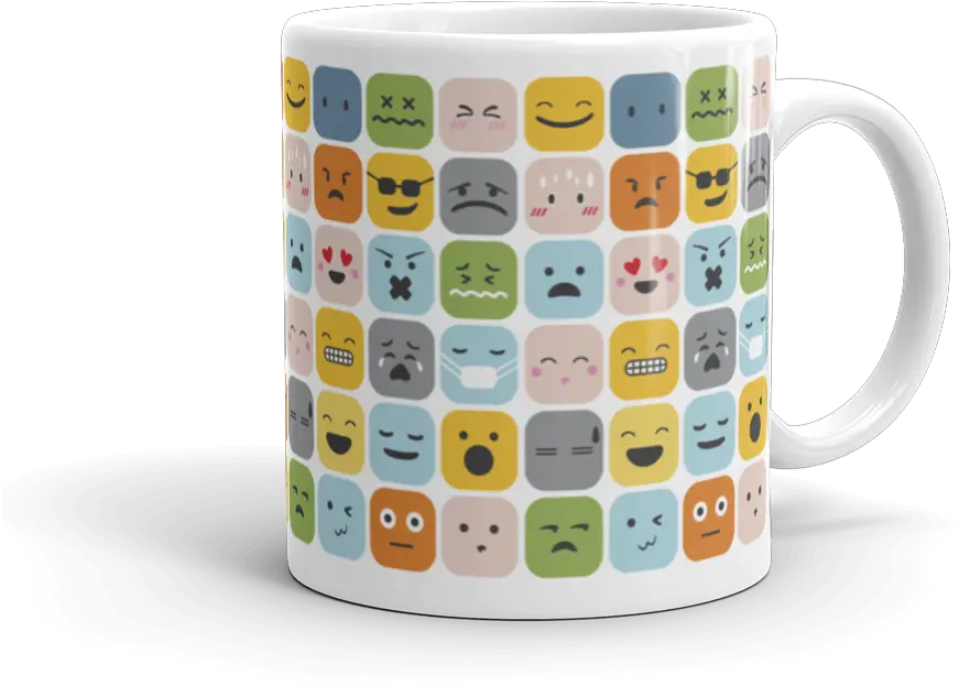  Emoji Doodle Pattern Mug Coffee Cup Png Coffee Emoji Png