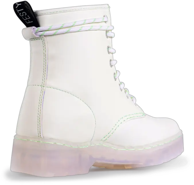  Super Air Green Glow Combat U2013 Festy Besty Work Boots Png Green Glow Png