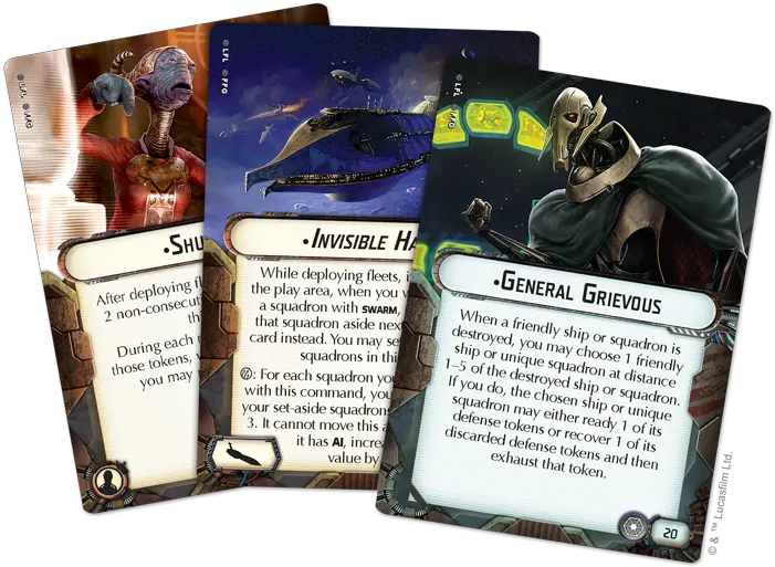  Armada Wave 10 Clone Wars Ii Star Wars Armada Invisible Hand Cards Png General Grievous Icon