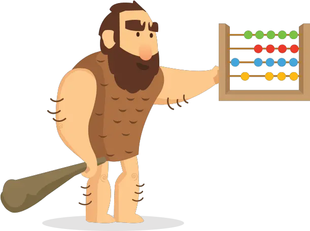  Login Caveman Bookkeeping Illustration Png Caveman Png