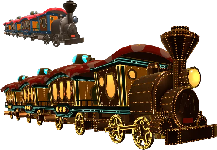  Wii U Mario Kart 8 Steam Train The Models Resource Mario Steam Train Png Steam Engine Icon