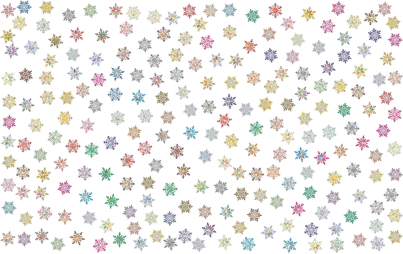  Png Prismatic Snowflakes Pattern Snowflakes Background Clipart Snowflake Pattern Png