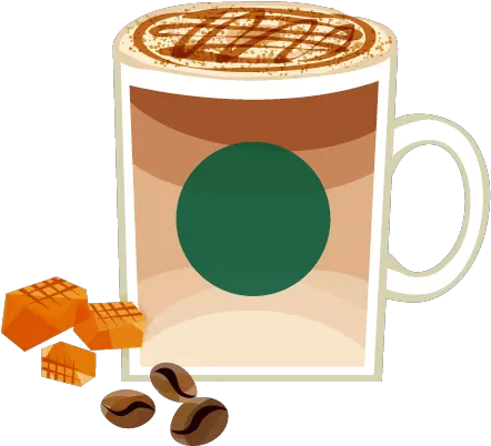  Caramel Macchiato Clipart White Coffee Png Starbucks Cup Transparent Background