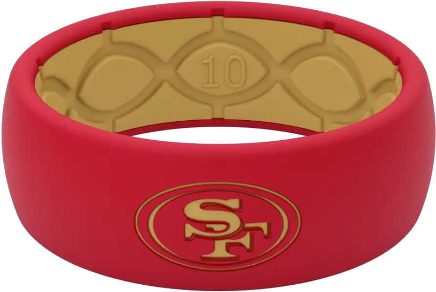  49ers Silicone Wedding Ring Lifetime Warranty U2013 Groove Life Halcones De Atlanta Png Life Ring Icon