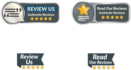  Badge Buttons To Read And Write Reviews Icon Or Button Horizontal Png Icon Design Illustrator