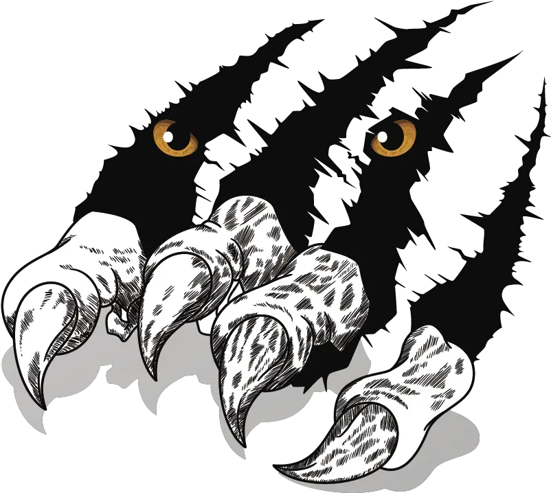  Tiger Scratch Visual Effects Sticker Tenstickers Tiger Claw Png Claw Scratch Png