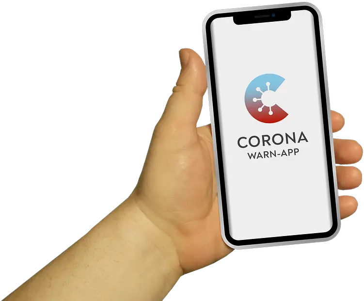  Mobile Corona Warningapp Hand Free Photo On Pixabay Handy In Hand Freigestellt Png Ios App Icon Template Psd