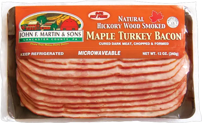  Maple Turkey Bacon John F Martin U0026 Sons John F Martin Png Bacon Transparent