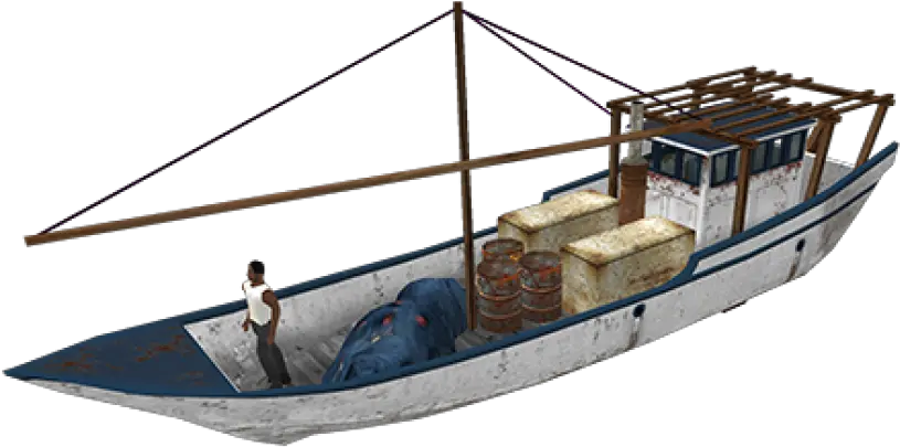  Presagis 3d Model Library Ships Submarines Boats Rafts Fishing Small Fishing Boat Transparent Png Boat Transparent