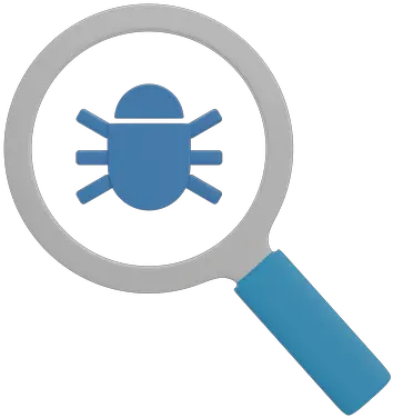  Search Bug Icon Download In Flat Style Magnifier Png Search Magnifying Glass Icon