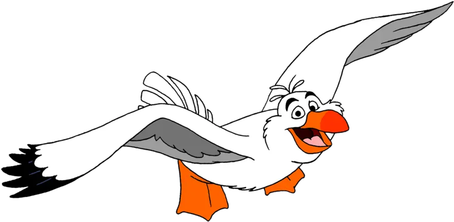  Seagull Cartoon Png 3 Image Disney Little Mermaid Characters Seagull Png