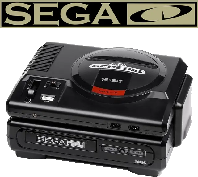  Sega Genesis Model 1 Cd Transparent Sega Cd Png Sega Genesis Png