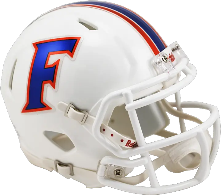  Florida Gators Riddell Mini Speed Helmet White Face Mask Png Florida Gators Png