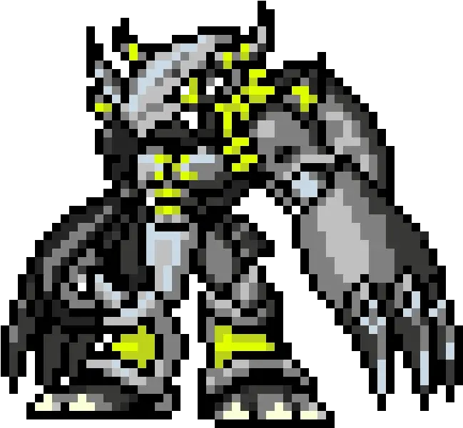  Wargreymon Png Black Wargreymon Black War Greymon Sprite Wargreymon Sprite Art Sprite Logo Png