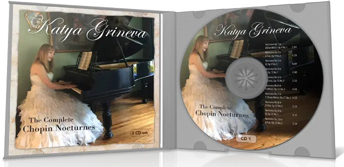  Chopin Nocturnes 2 Cd Set U2014 Katya Grineva Diamond Png Cd Case Png