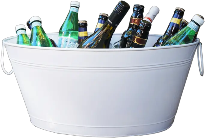  Brekx Great White Galvanized Party Tub Beer Bottle Png Beer Bucket Png