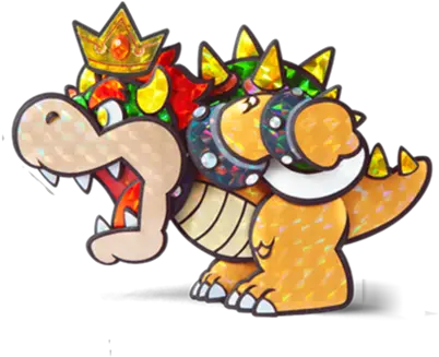  Paper Mario Sticker Star Bowser Paper Bowser Sticker Star Png Paper Mario Transparent