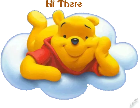  Ddd99 Winnie The Pooh Sticker Ddd99 Winnie The Pooh Hi Winnie The Pooh Blue Background Png Pooh Icon