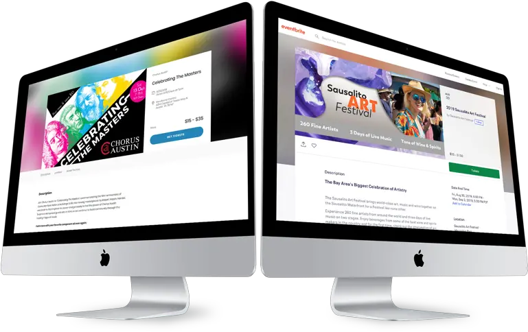  Eventbrite Vs Simpletix Computer Monitor Png Eventbrite Logo Png