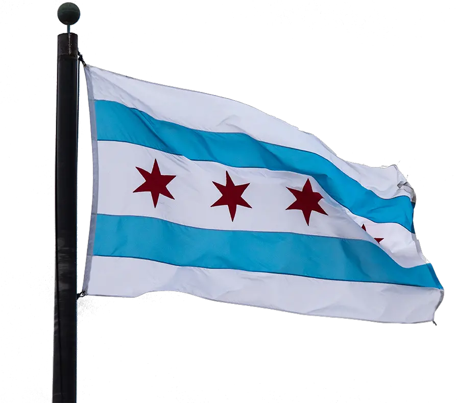  Chicago Flag Png Picture Chicago Flag On Pole Chicago Flag Png