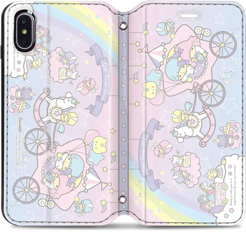  Little Twin Stars Leather Flip Case Mobile Phone Case Png Little Twin Stars Png