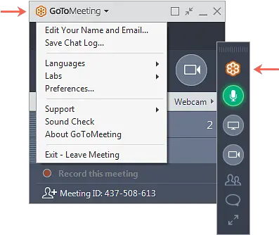  Gotomeeting Attendee Guide For Windows Gotomeeting Support Exit Gotomeeting Png Google Meets Icon