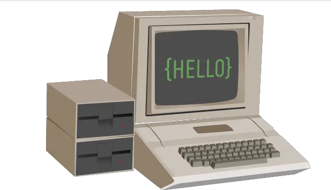  Nothing But Apple 2 Png Old Computer Png