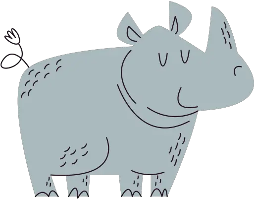  Rhinoceros Stickers Free Animals Stickers Rinoceronte Sticker Png Rhino 5 Icon